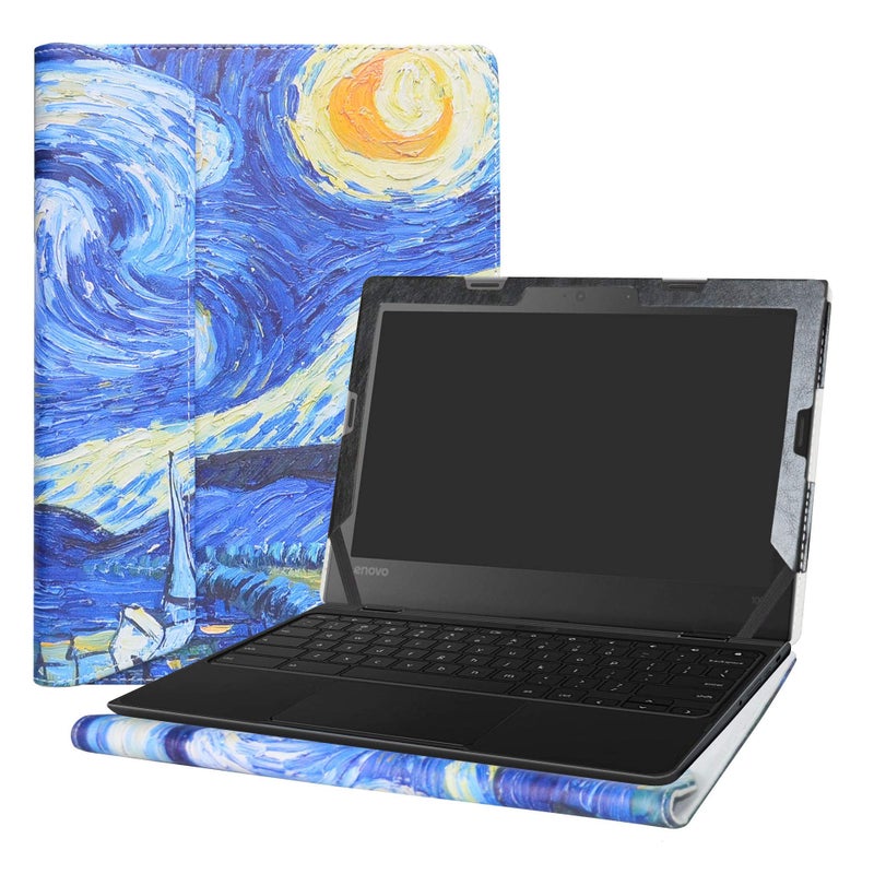 Alapmk غطاء واقي Alapmk لجهاز Lenovo 500e Chromebook الجيل 3/300e Chromebook الجيل 3/100e Chromebook الجيل 3 لابتوب 11.6" (تحذير: لا يناسب 100e Windows و300e Windows الجيل الأول) ، ليلة النجوم - Image 1